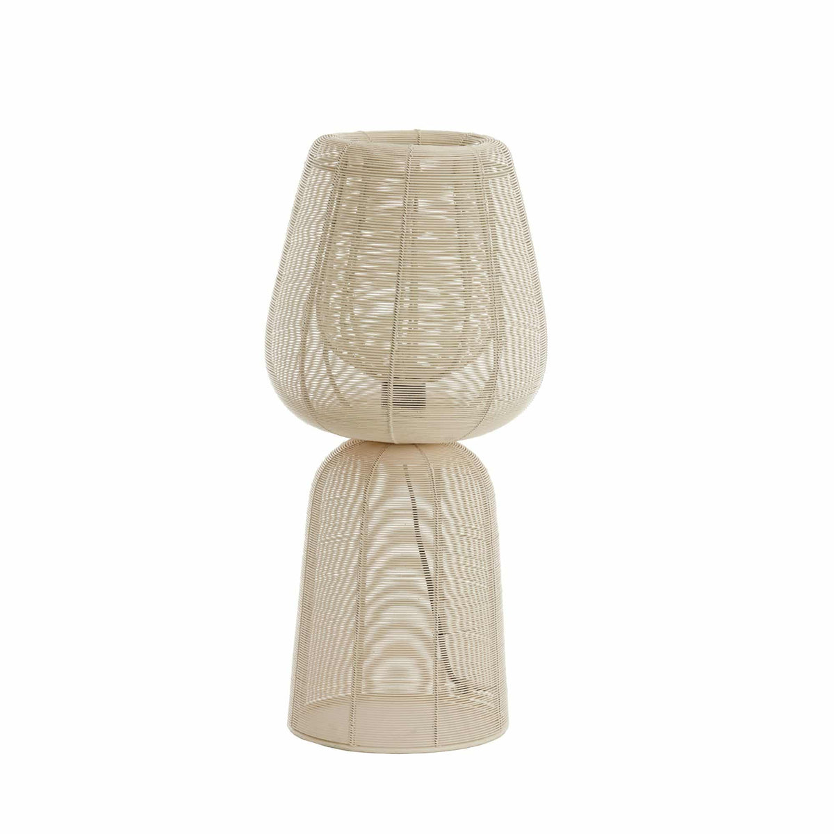 Light & Living tafellamp ABOSO - wit - Ø24cm