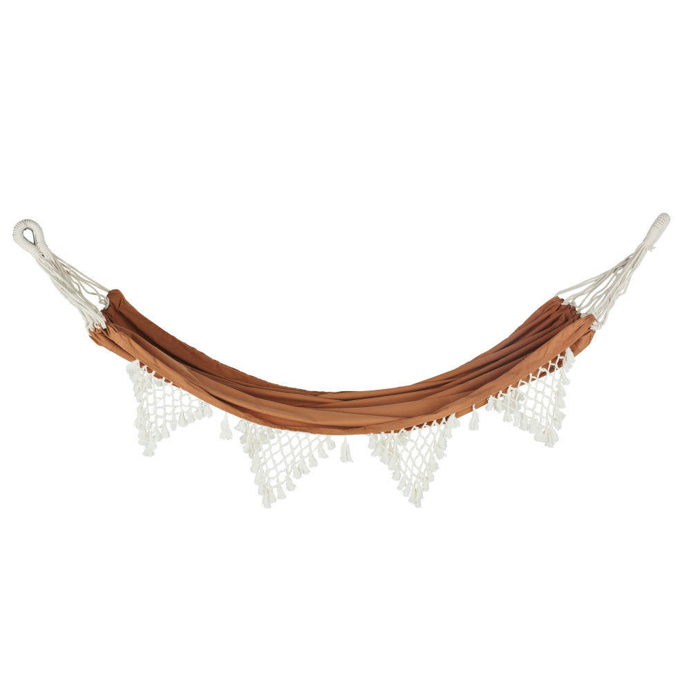 MERCADORA - Hamac en coton recyclé terracotta 100x200