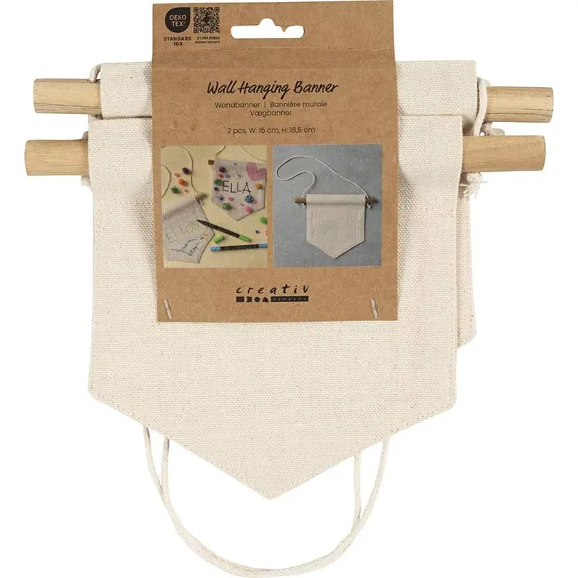 Bastelset 2er-Set Wimpel