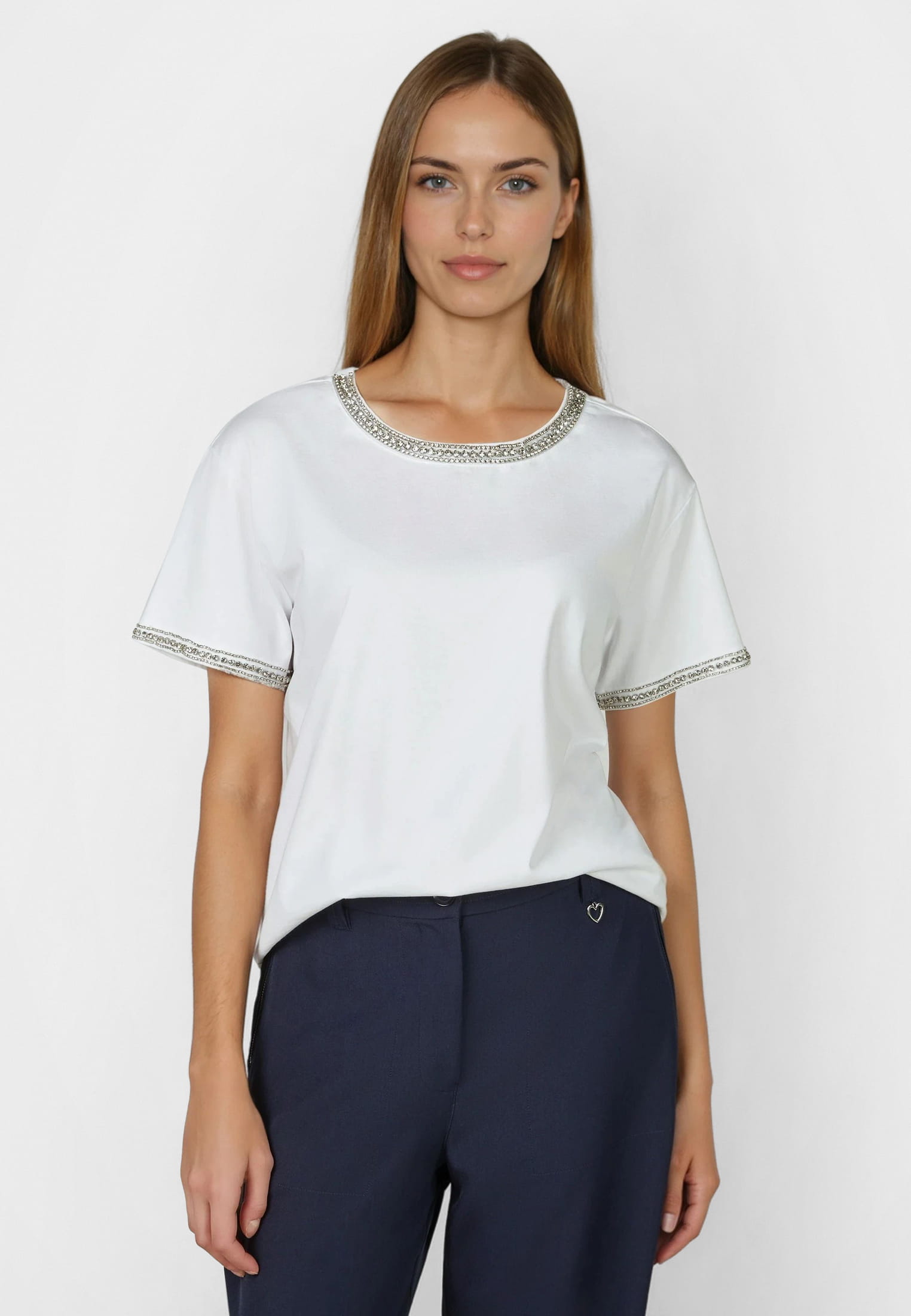 Shirt mit Strassdetails