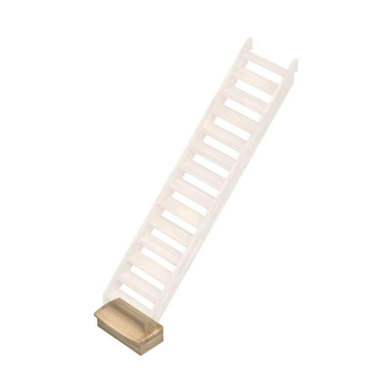 Socle de départ en chêne 25 cm SOGEM