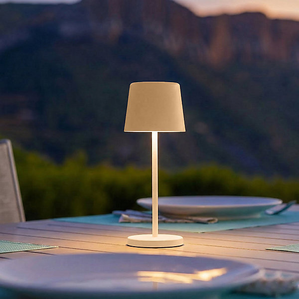 Lampe de table sans fil MINI KELLY Sable H22cm