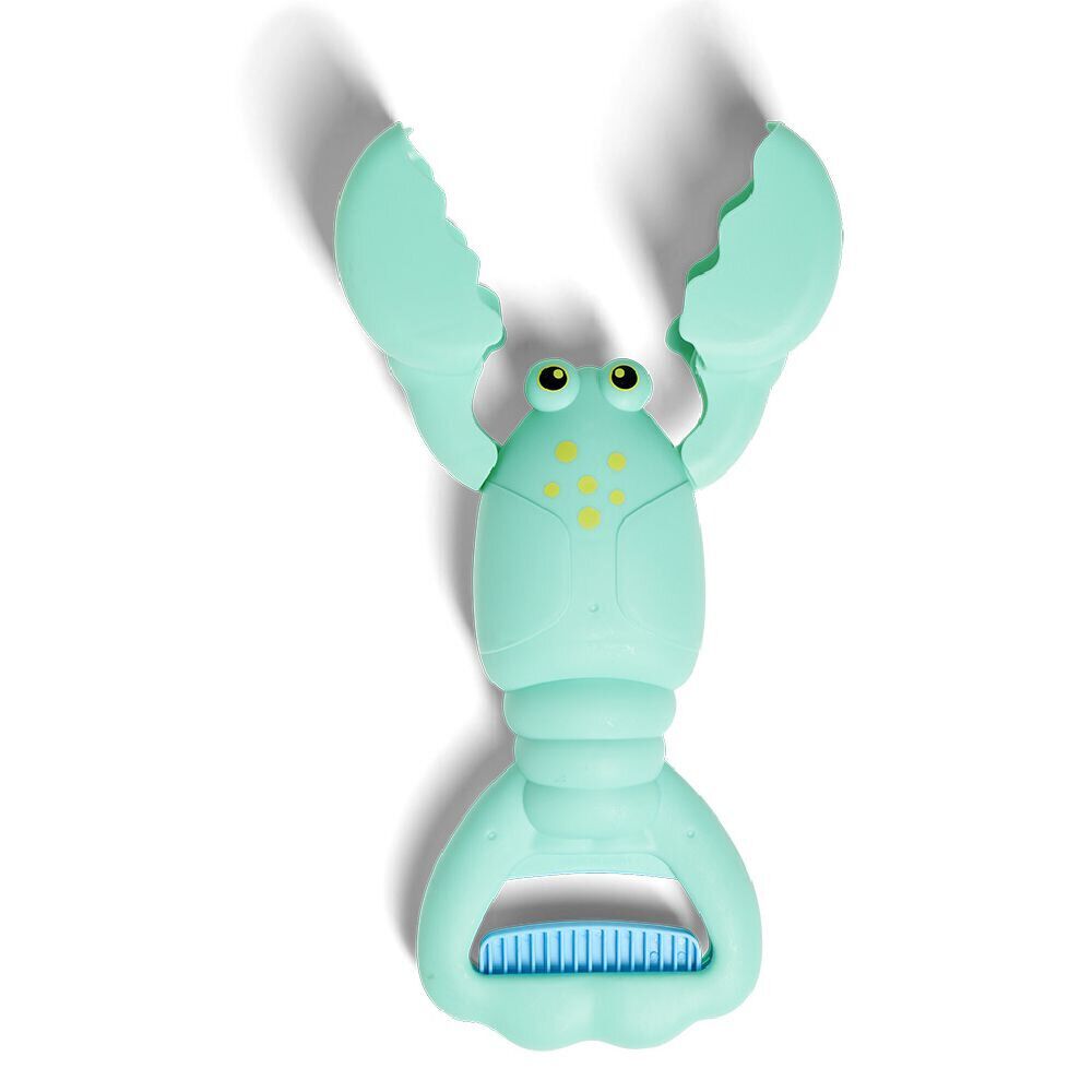 Pelle de plage forme homard bleu
