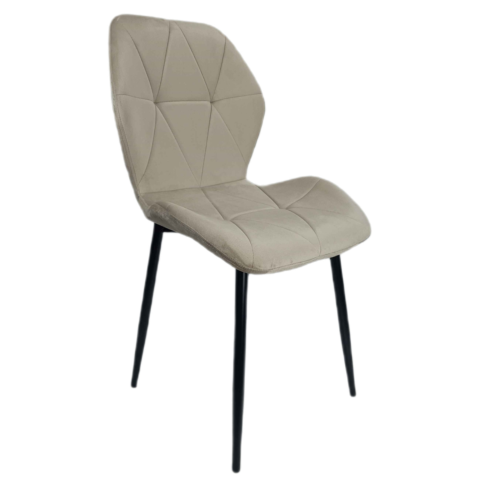 Krzesło Orchidea beżowe welur do salonu do jadalni 48x46x86 WWCh45CL Begryf