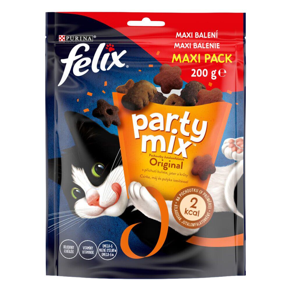 Friandise pour chat Félix party mix saveur poulet et dinde sachet 200g