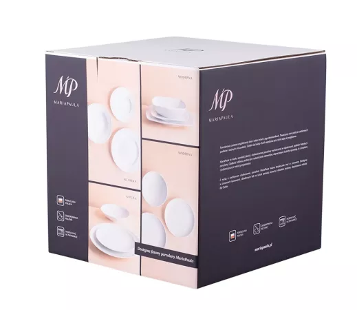 Komplet talerzy dla 6 osób (18el.) Altom Design - MariaPaula Moderna Gold