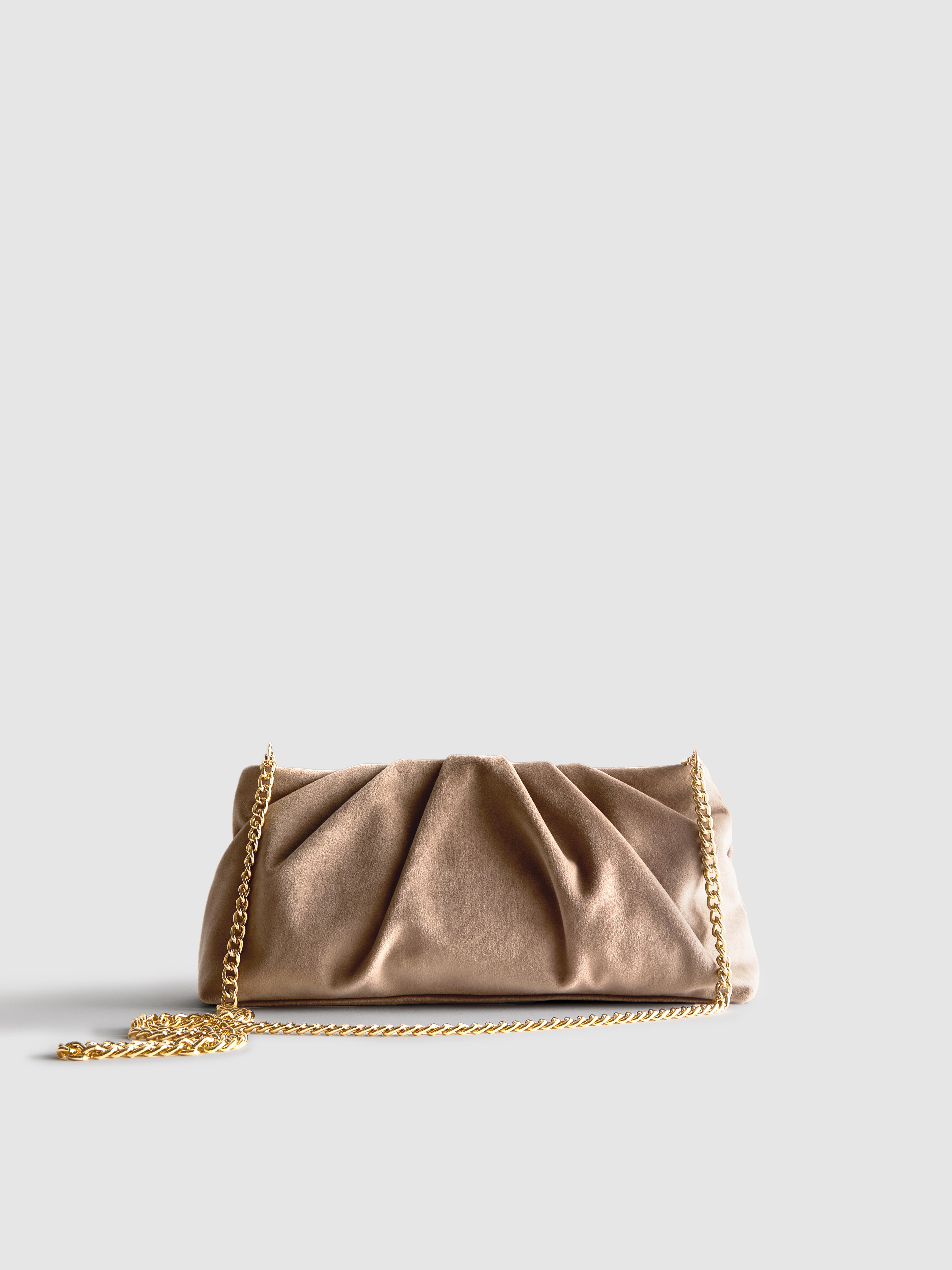 Velvet Chain Clutch