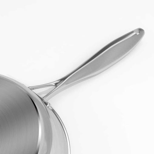 SOGA Stainless Steel Fry Pan Top Grade Induction 22cm 30cm