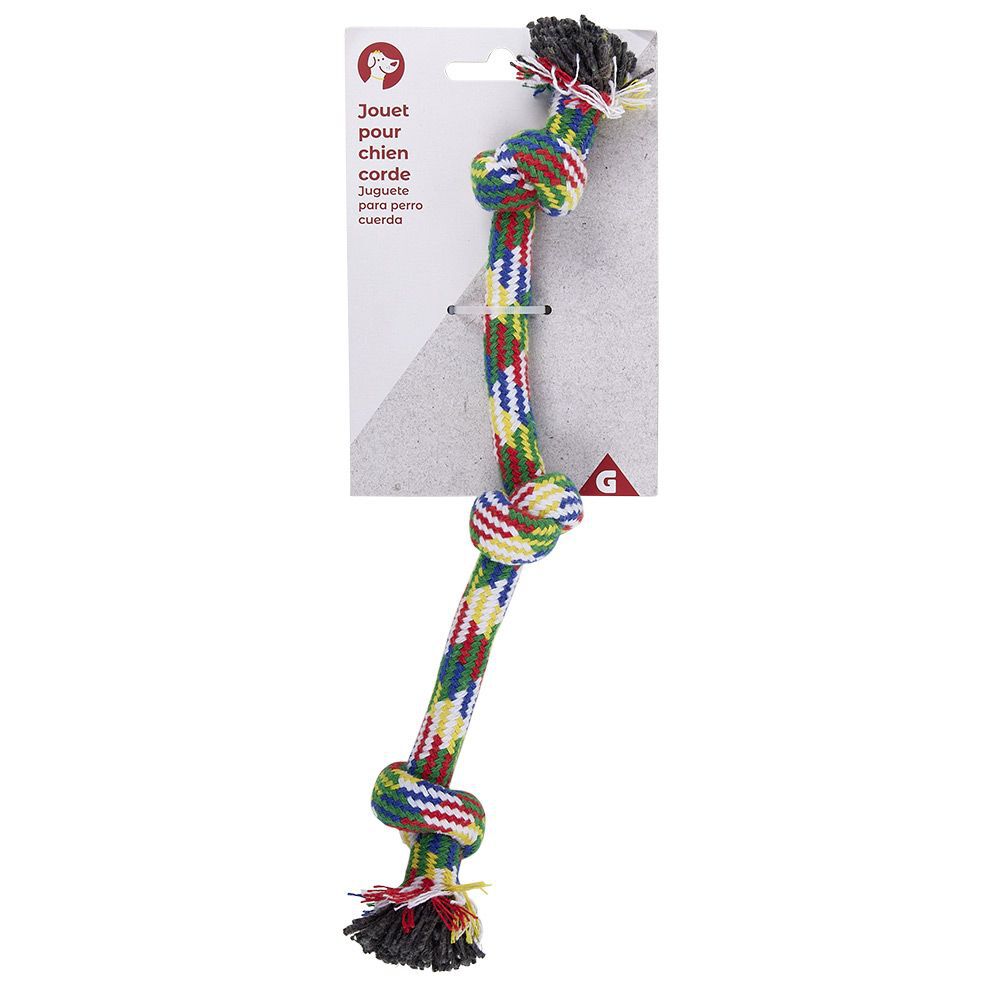 Jouet pour chien Corde à 3 noeuds L.30 cm