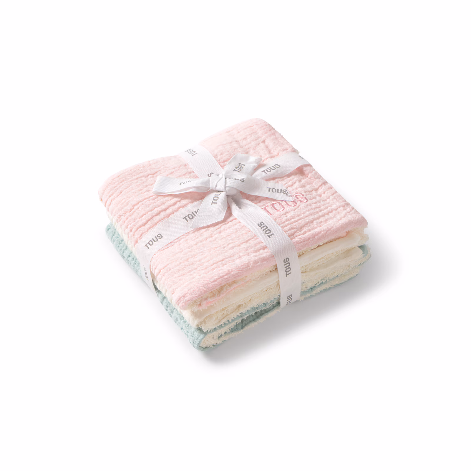 Muselinas de bebé pack de 3 Const rosa