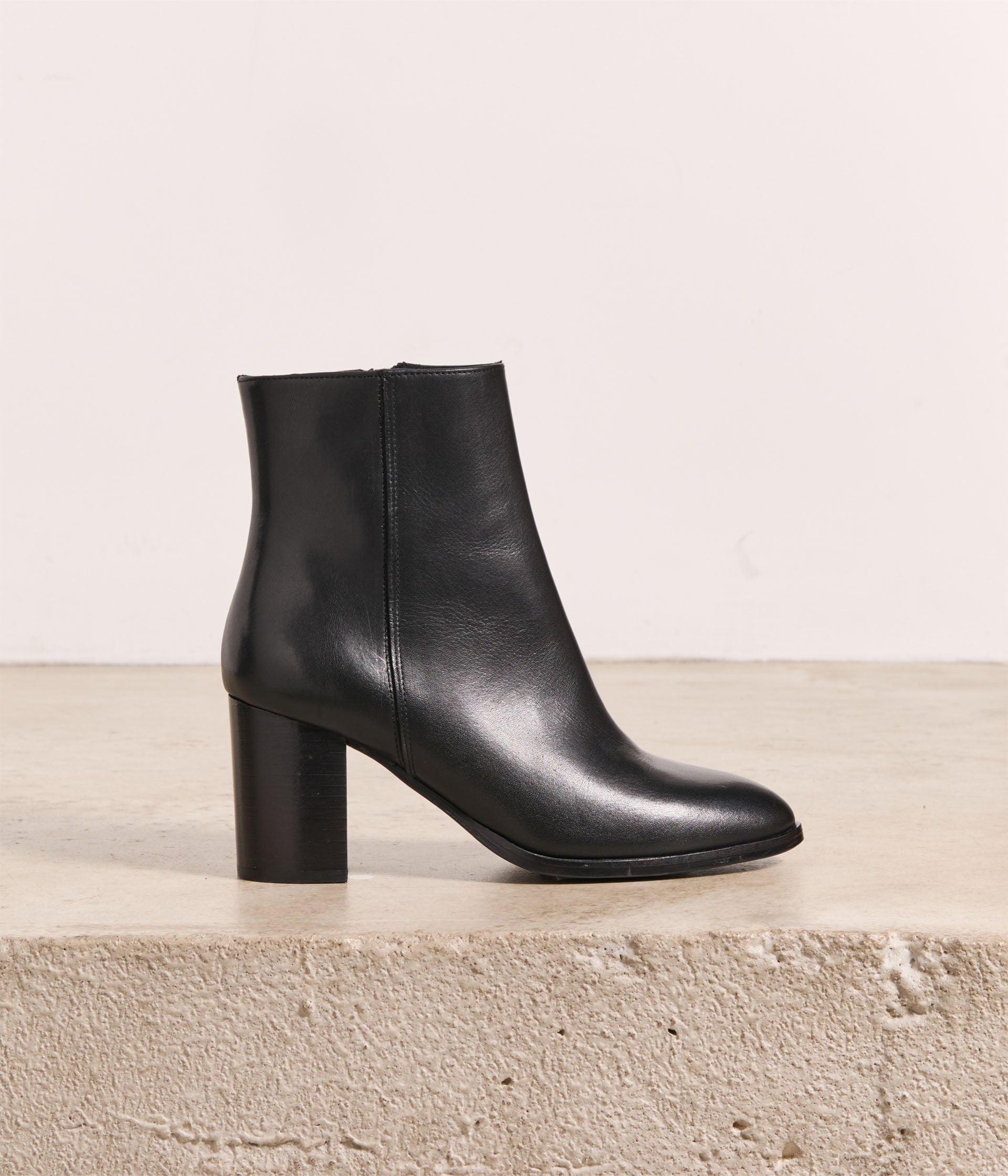 Boots cuir noir Ali