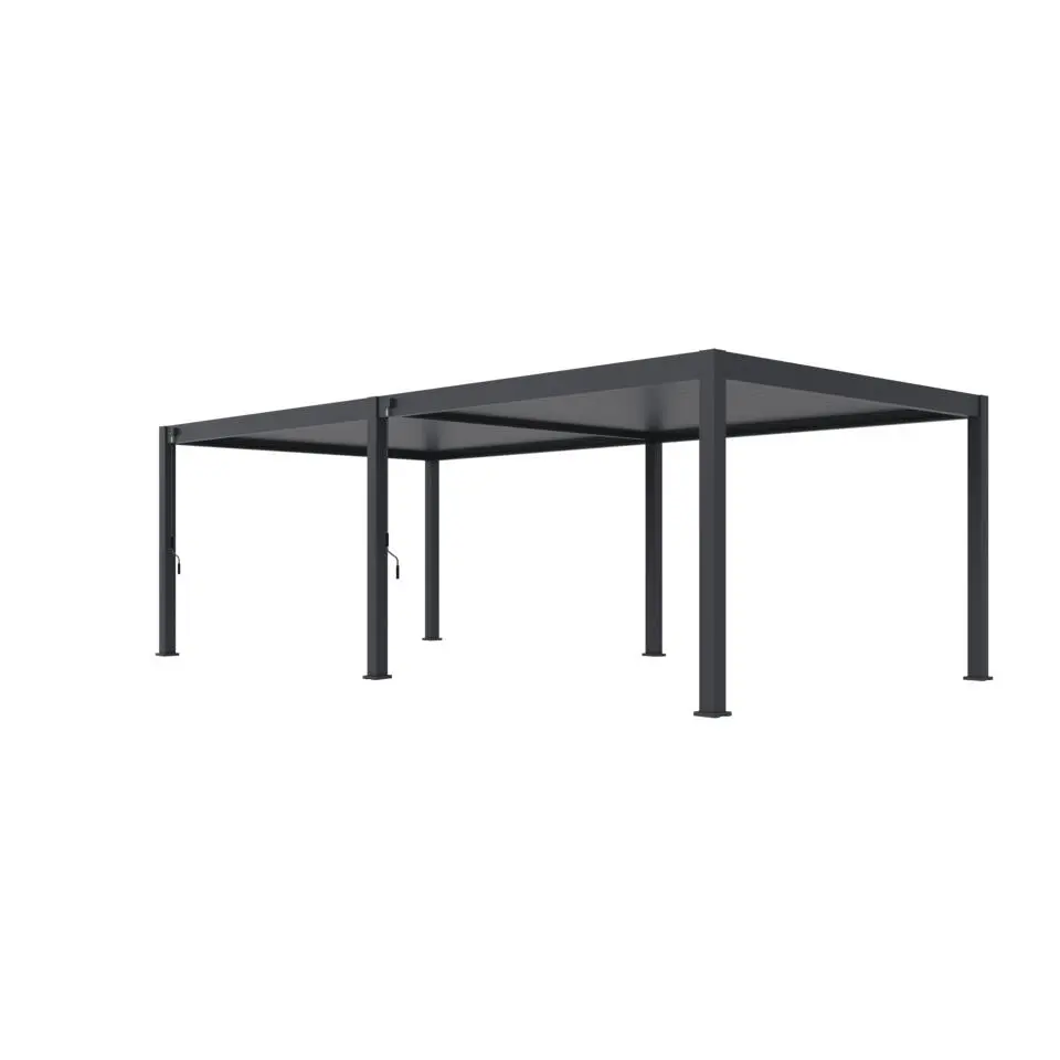 Orion Premium overkapping - 400 x 800 cm - Antraciet