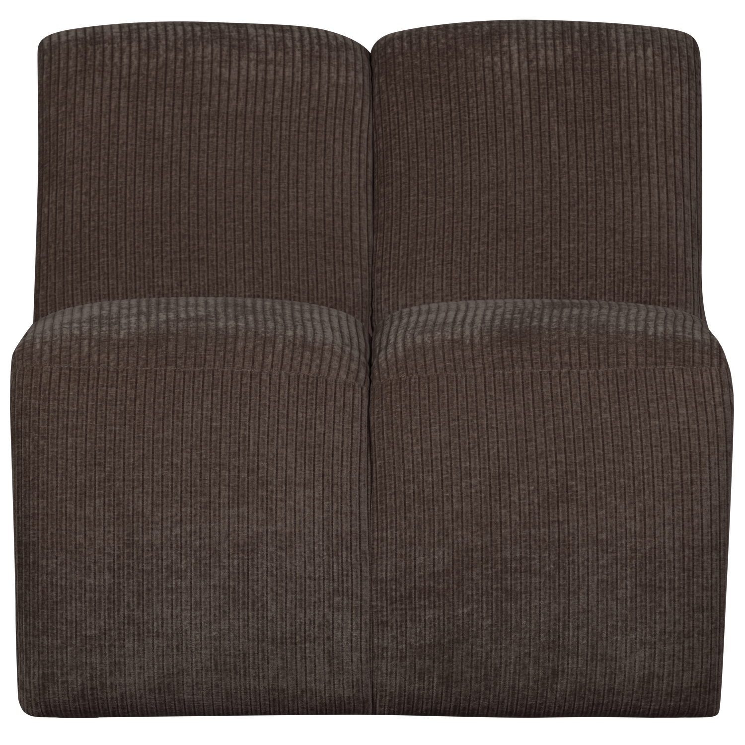 WOOOD 1-zits bank Mojo - Ribstof - Bruin - 74x80x97