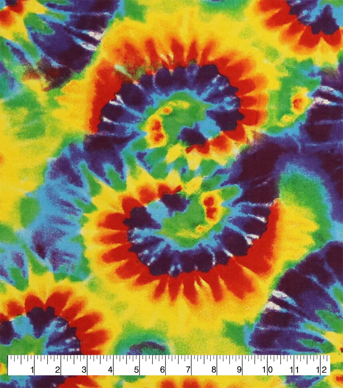 Super Snuggle Pride Rainbow Tie Dye Flannel Fabric