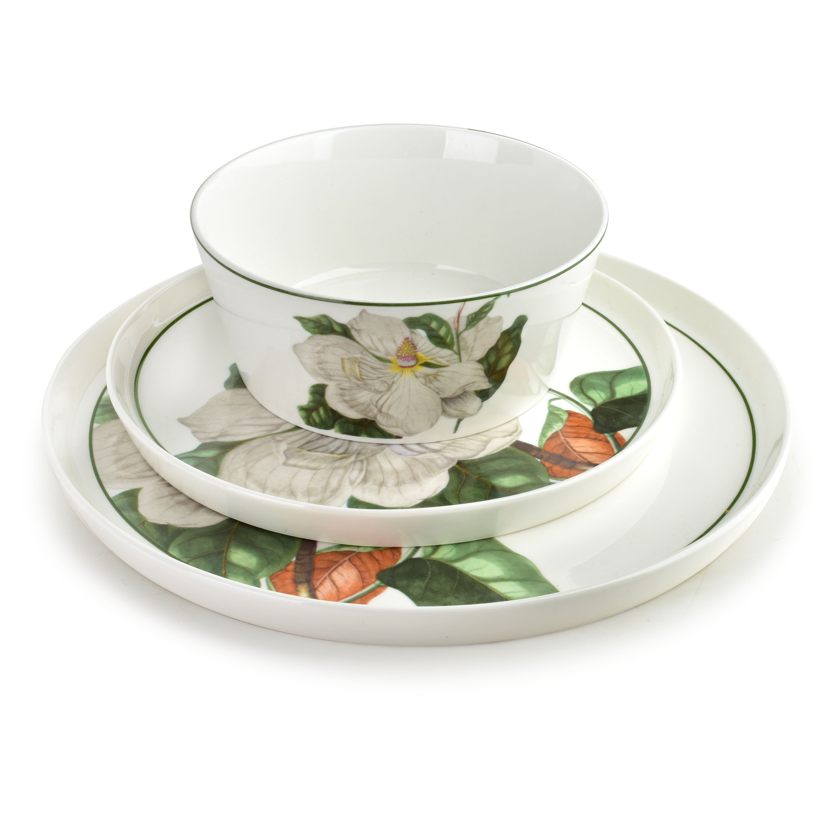 LEA TREE Komplet obiadowy 18części 26cm obiad/21cm deser/15cm miska
