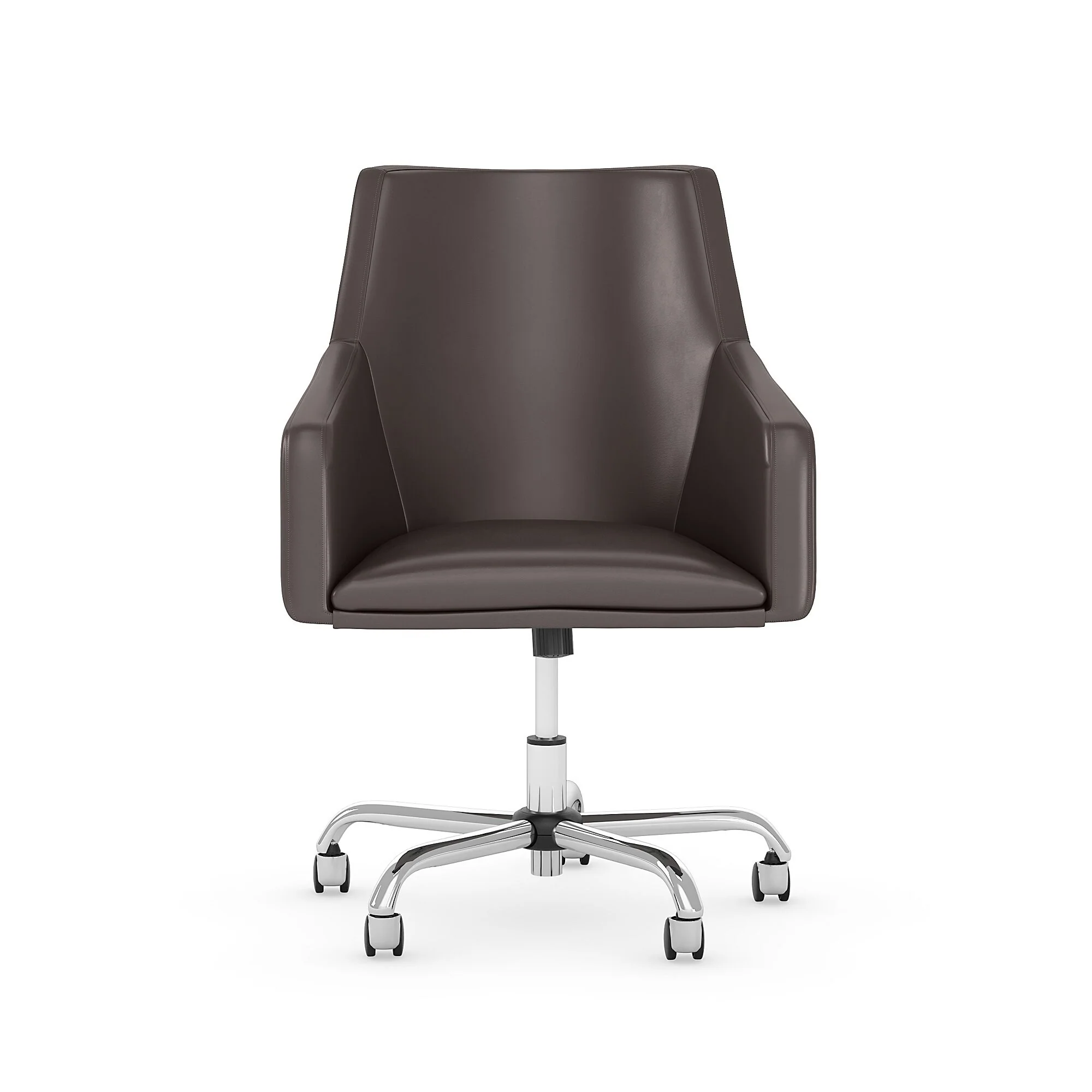 Madison Avenue Mid Back Leather Box Chair