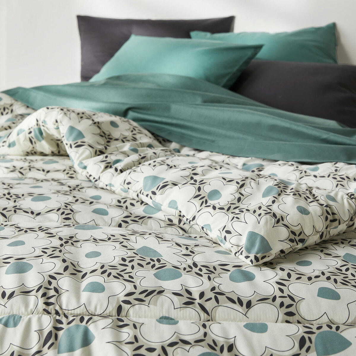 Couette imprimée microfibre, Orella