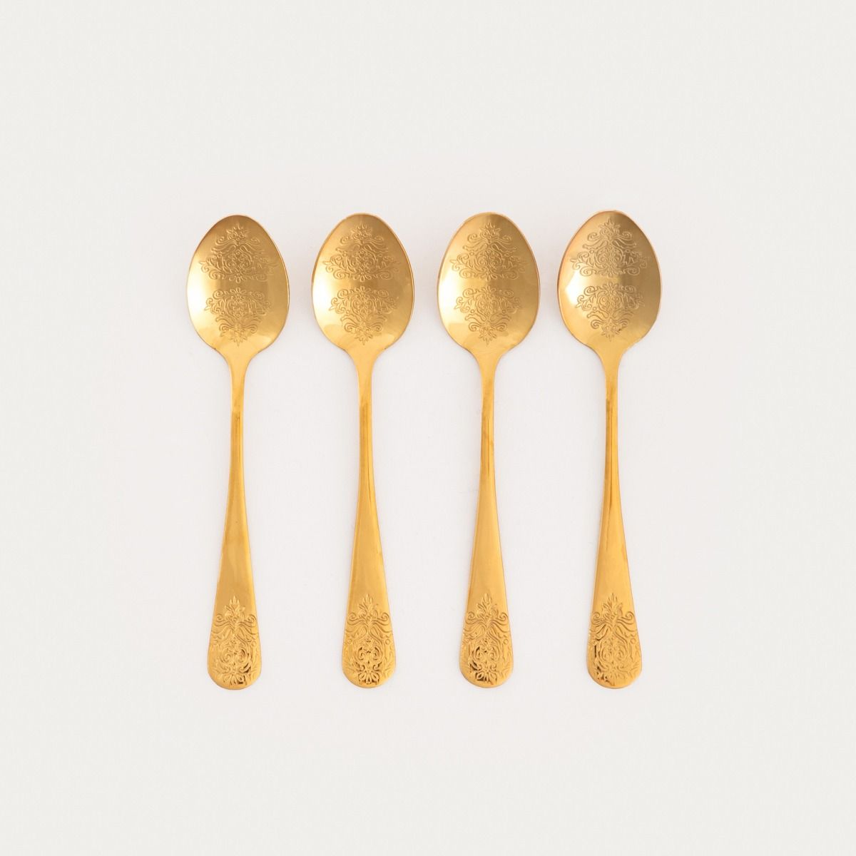 Zestaw łyżeczek REGALIA do herbaty złotych 4 szt.