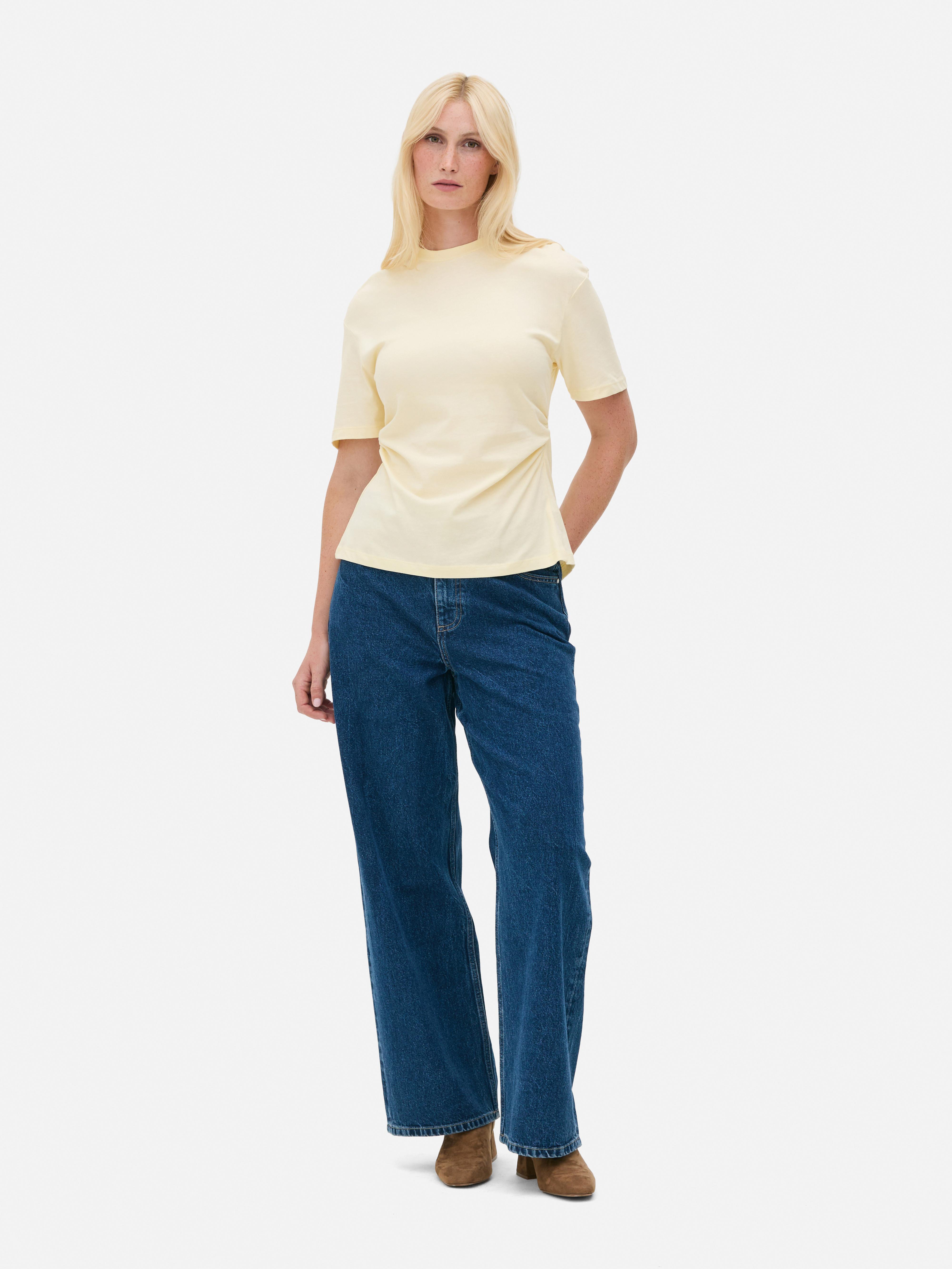 Crew Neck Cinched Tee