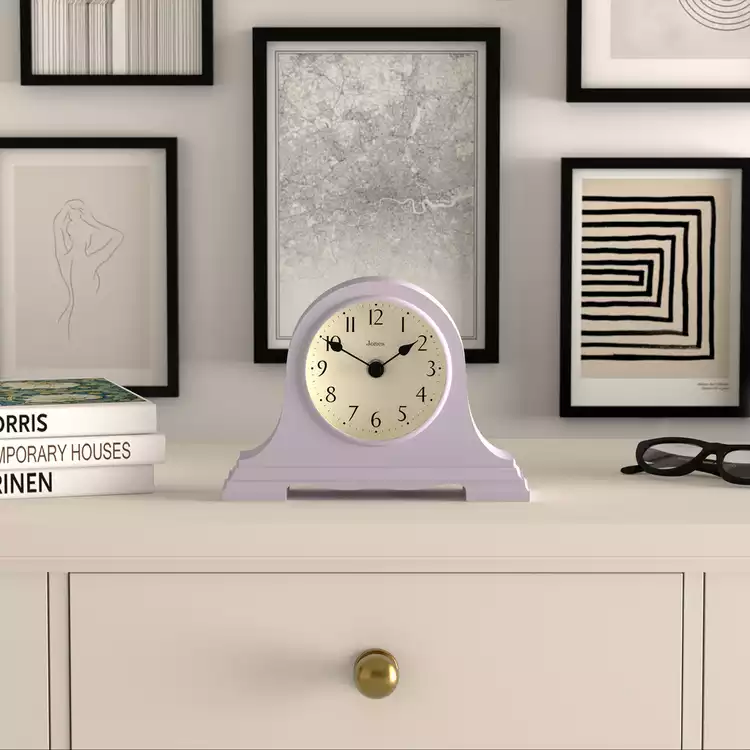 Jones Clocks Speakeasy Mantel Clock - Lavender
