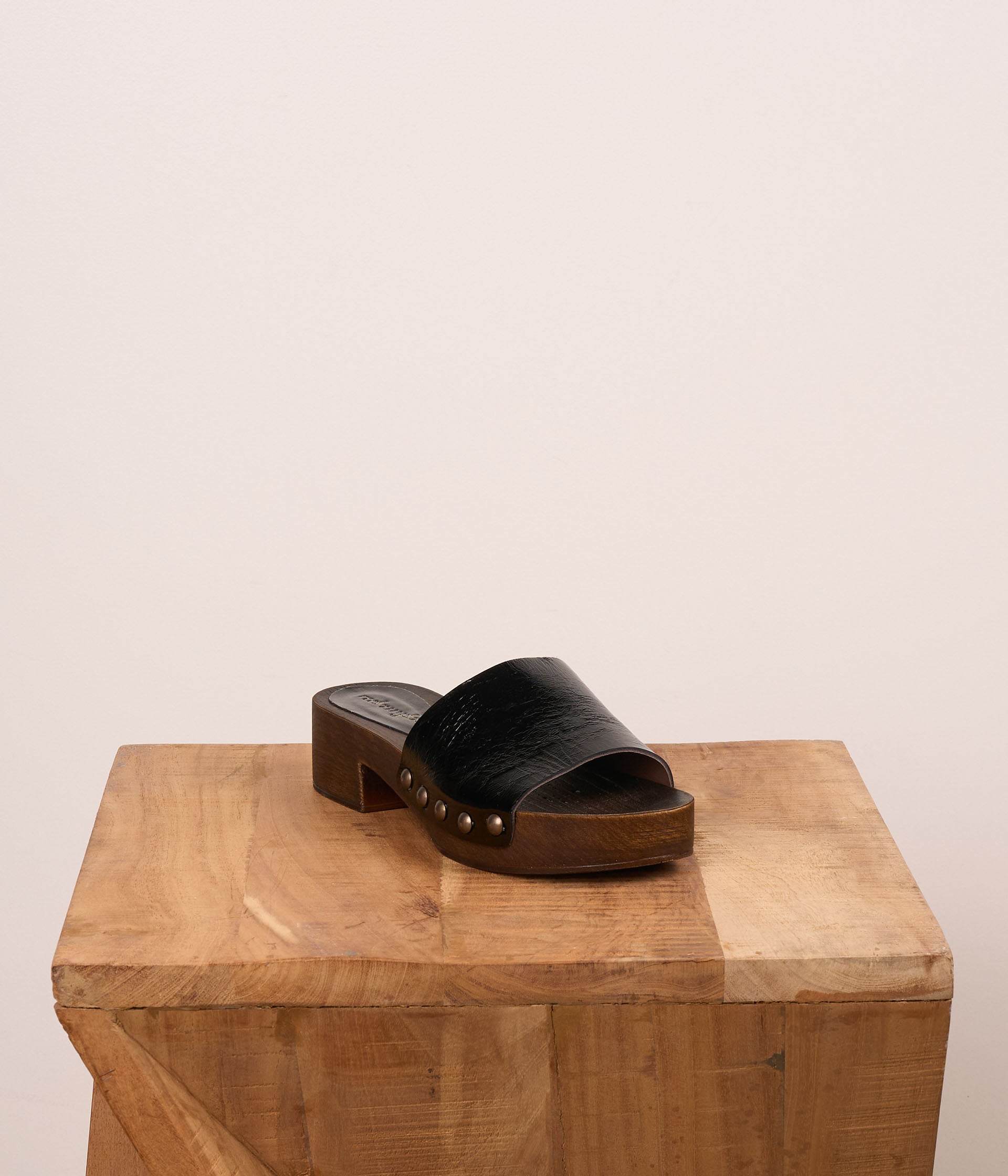 Mules vernies noires Kaiya