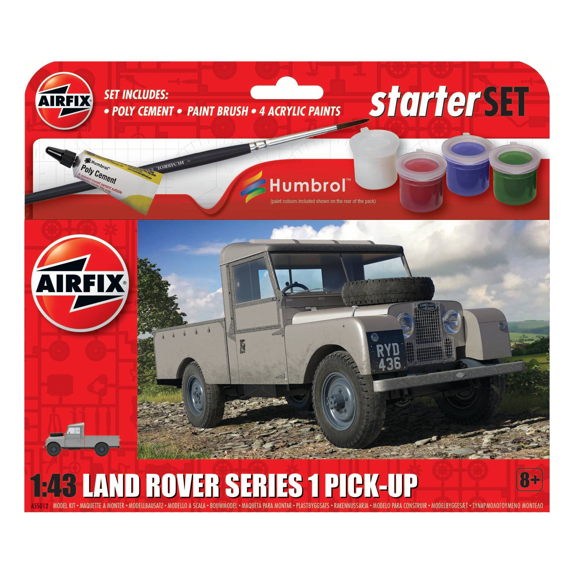 Airfix Land Rover Series 1 Pick-Up Starter Set 1:43