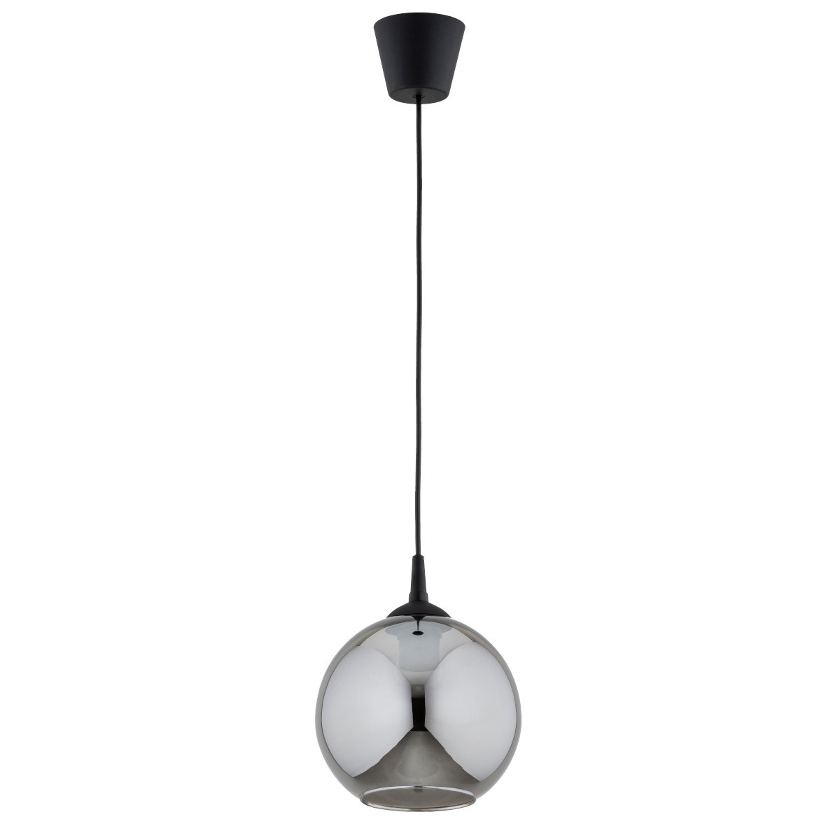 Lampa wisząca czarna-dymiona FART 1xE27x15W wym: 85x20x20 cm Alfa