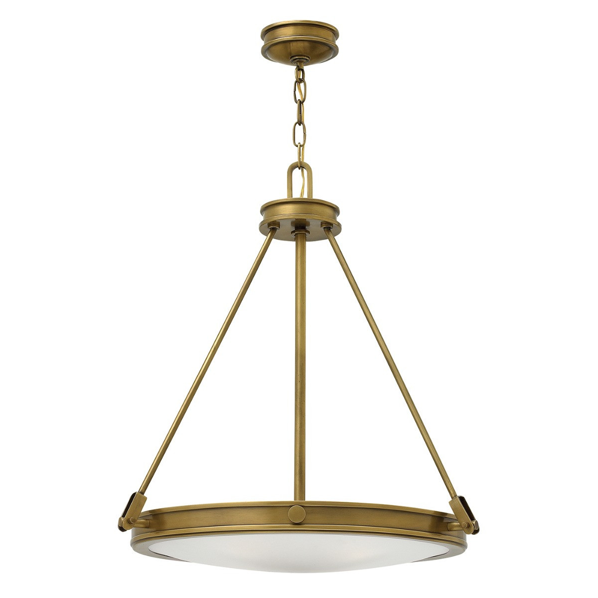Lampa wisząca stary mosiądz Collier 4xE14x40W wym: 62x54x54 cm Hinkley