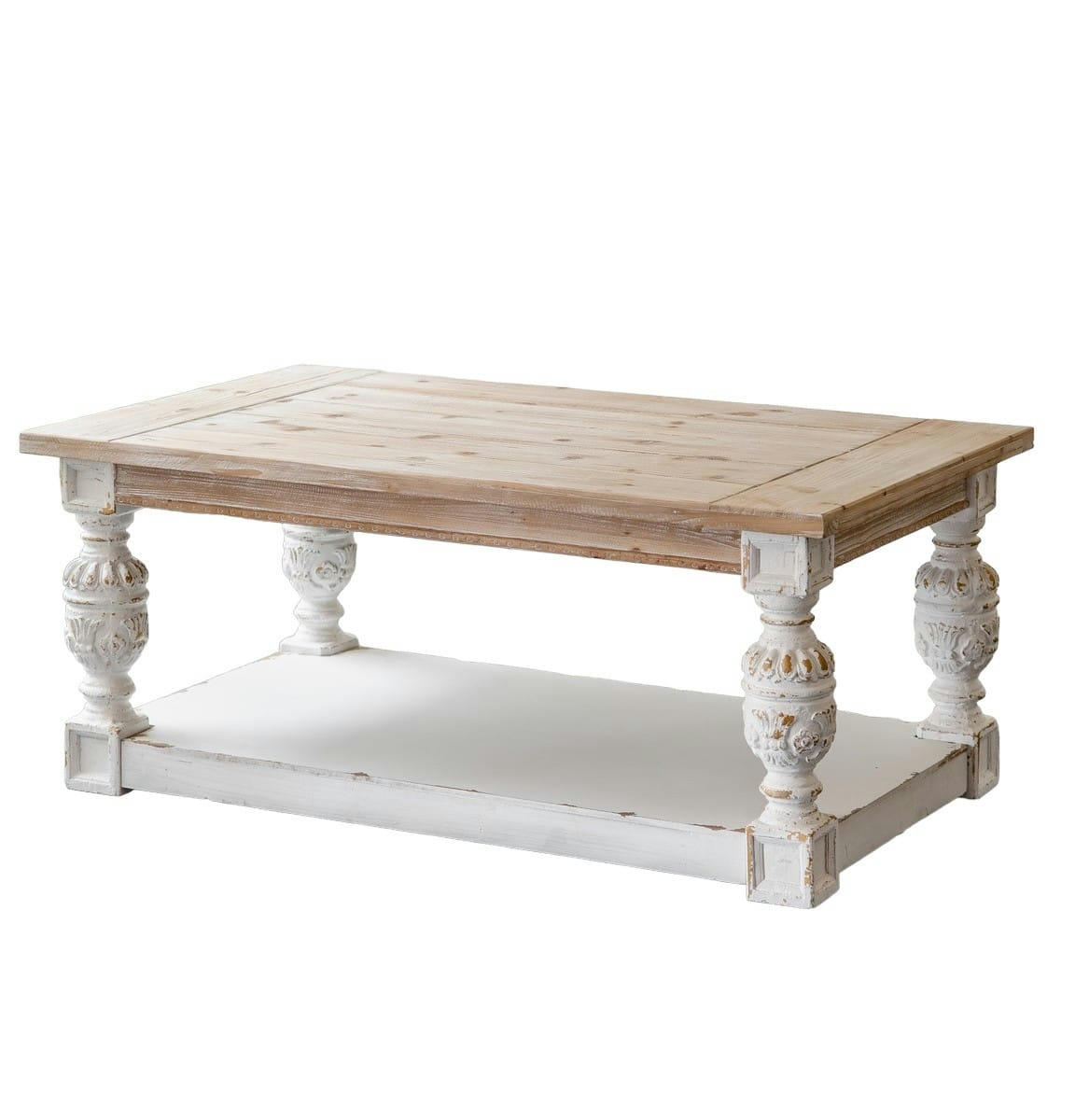 OSCAR - Table basse en bois blanc L120