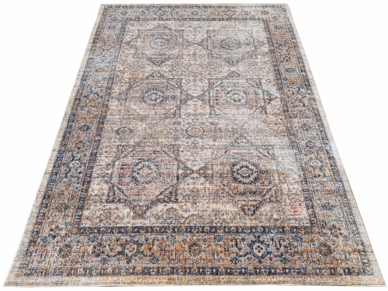Dywan 120x170 Kayman 508 niebieski do salonu pokoju solidny praktyczny