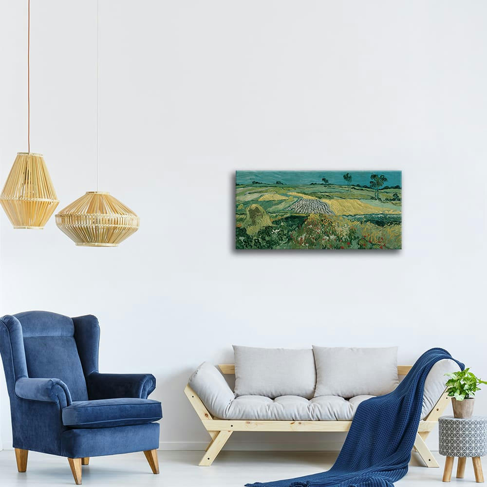 - Tableau - La Plaine D'Auvers Vincent Van Gogh 50x100cm