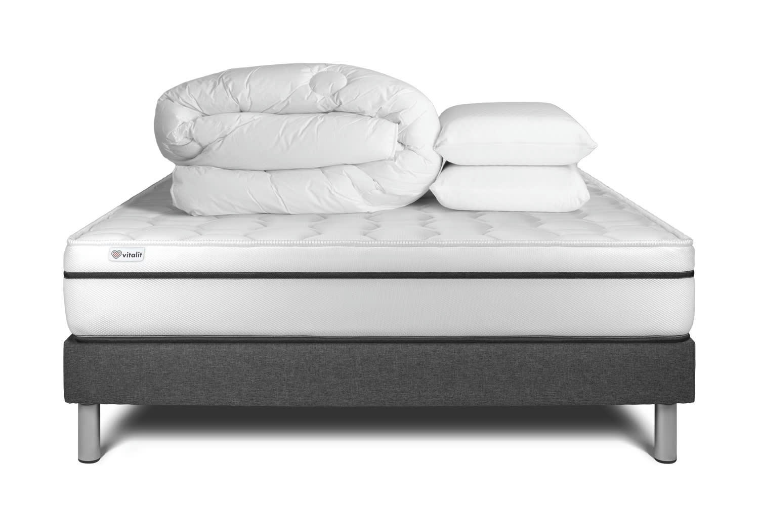 VITAL SPA - Pack Mousse  à mémoire de forme[ 180x200cm kit Gris