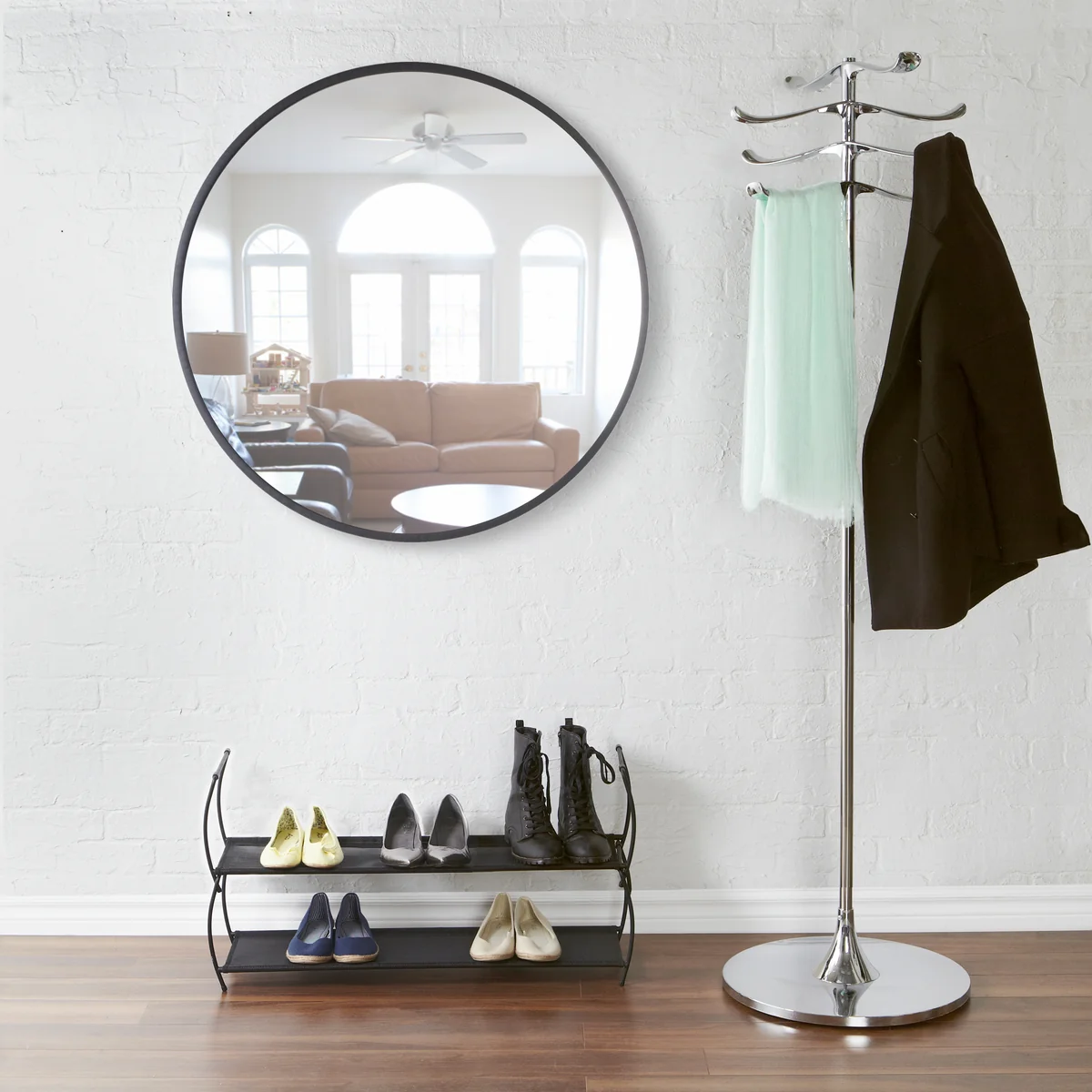 Umbra - Hub Spiegel Ø 94 cm, schwarz
