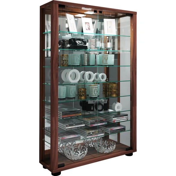 Vitrine »Lumo«, BxH: 59 x 91,3 cm, Holzwerkstoff/Glas