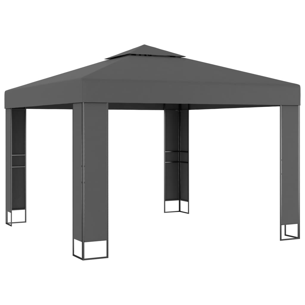 Altana Antracyt 3 x 3 m Tkanina vidaXL