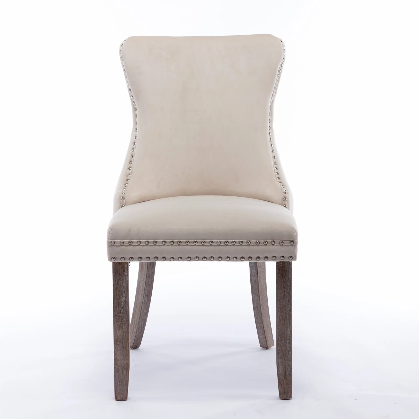 A&A Furniture Upholstered Wing-Back Dining Chair
