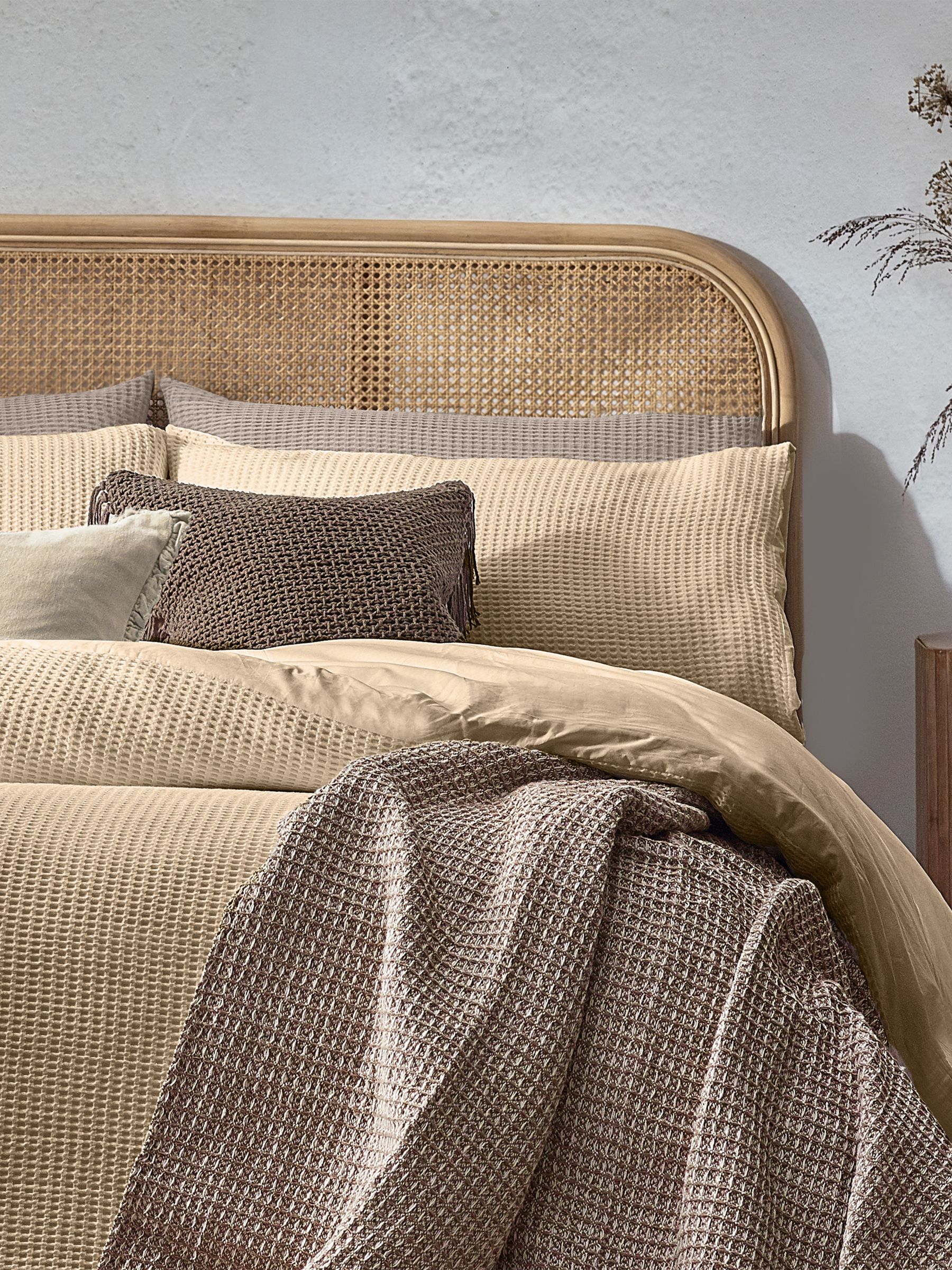 Yard Chunky Waffle100% Cotton Duvet Cover Set