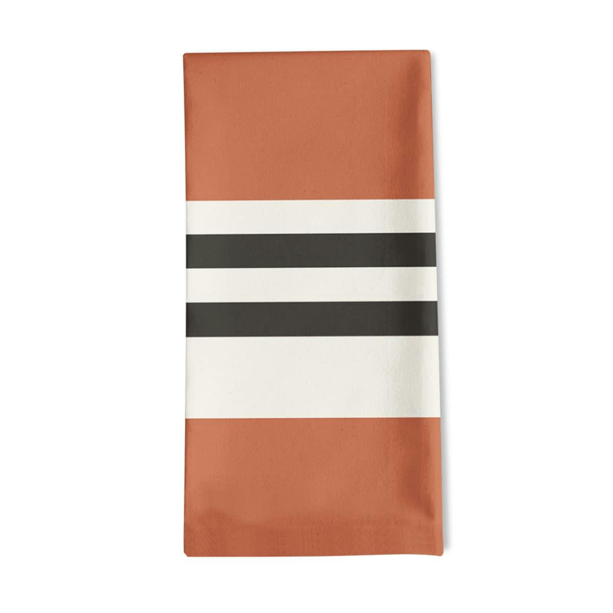 AINHOA - Serviette de table coton Terracotta 50x50 cm