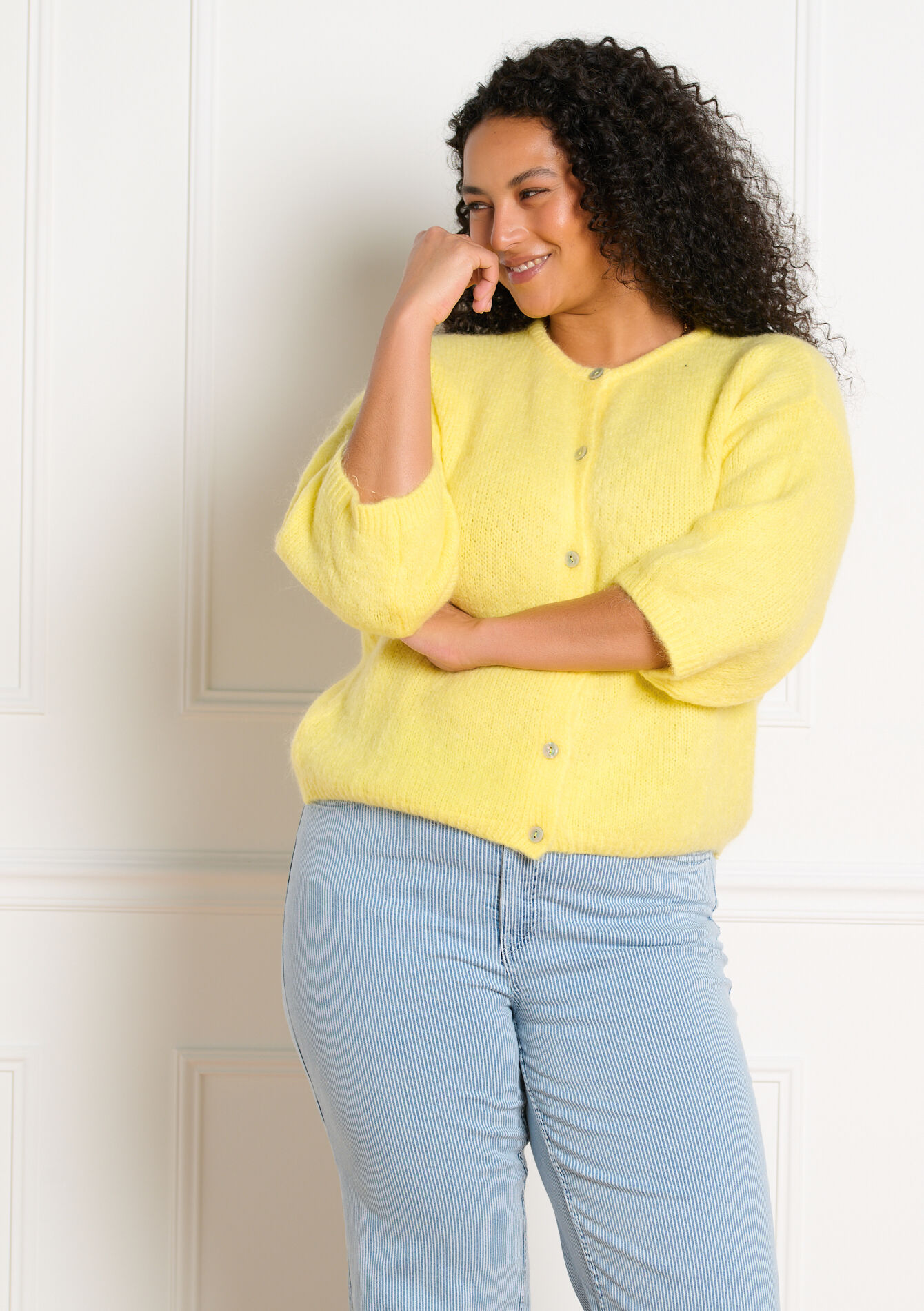 Minimalistisch vest met knopen