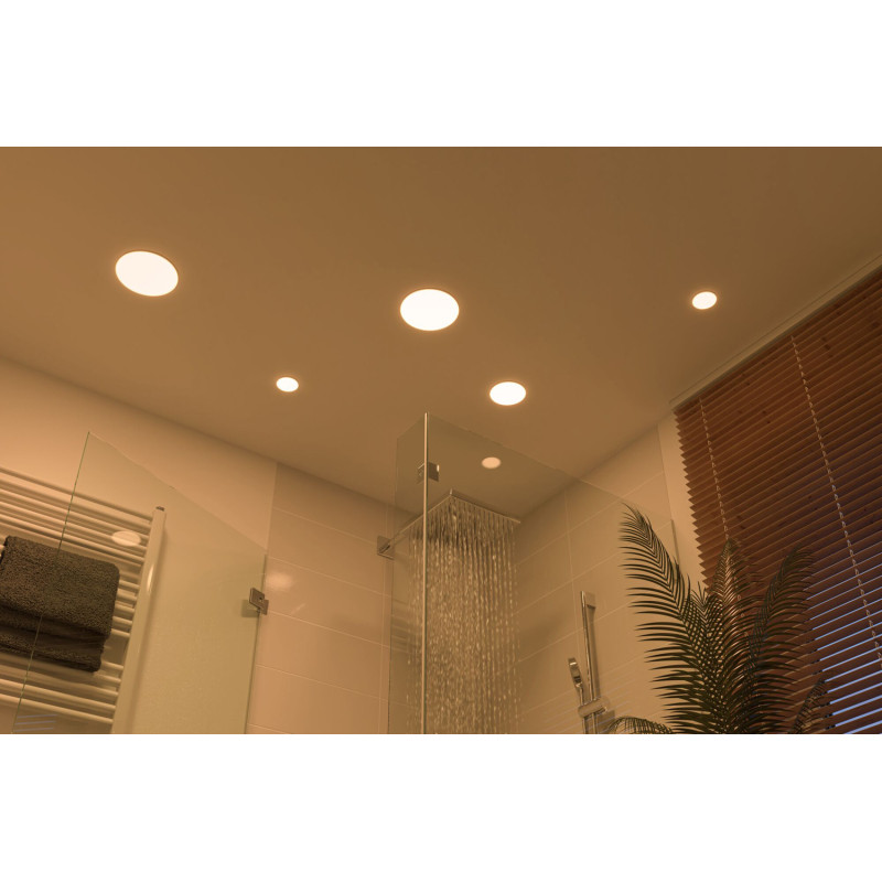 Panneau LED Veluna VariFit blanc chaud Ø 18,5 cm 1850 lm 17 W PAULMANN