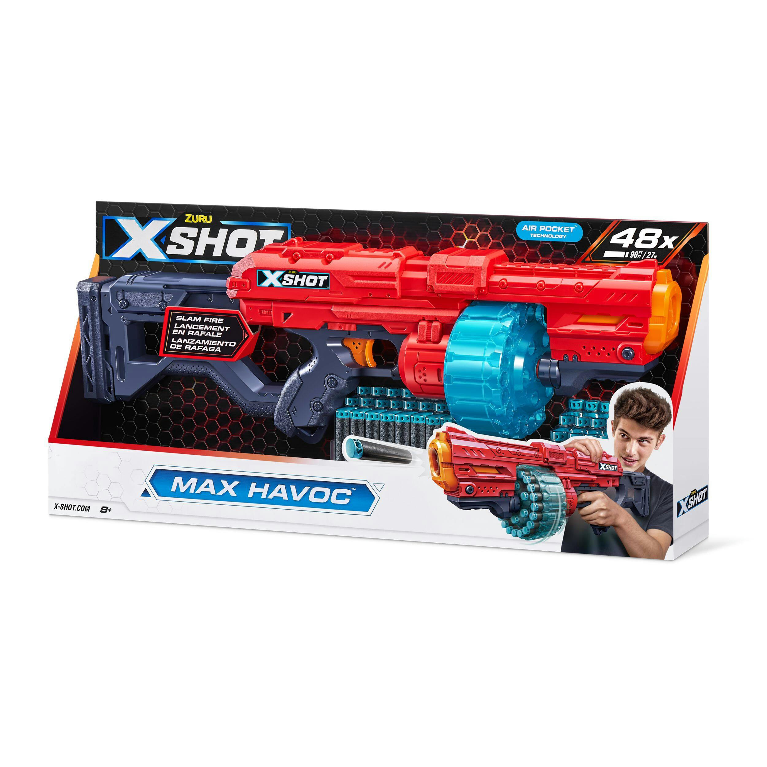 X-Shot Excel Max Havoc Dart Blaster, 48-Darts, Ages 8+