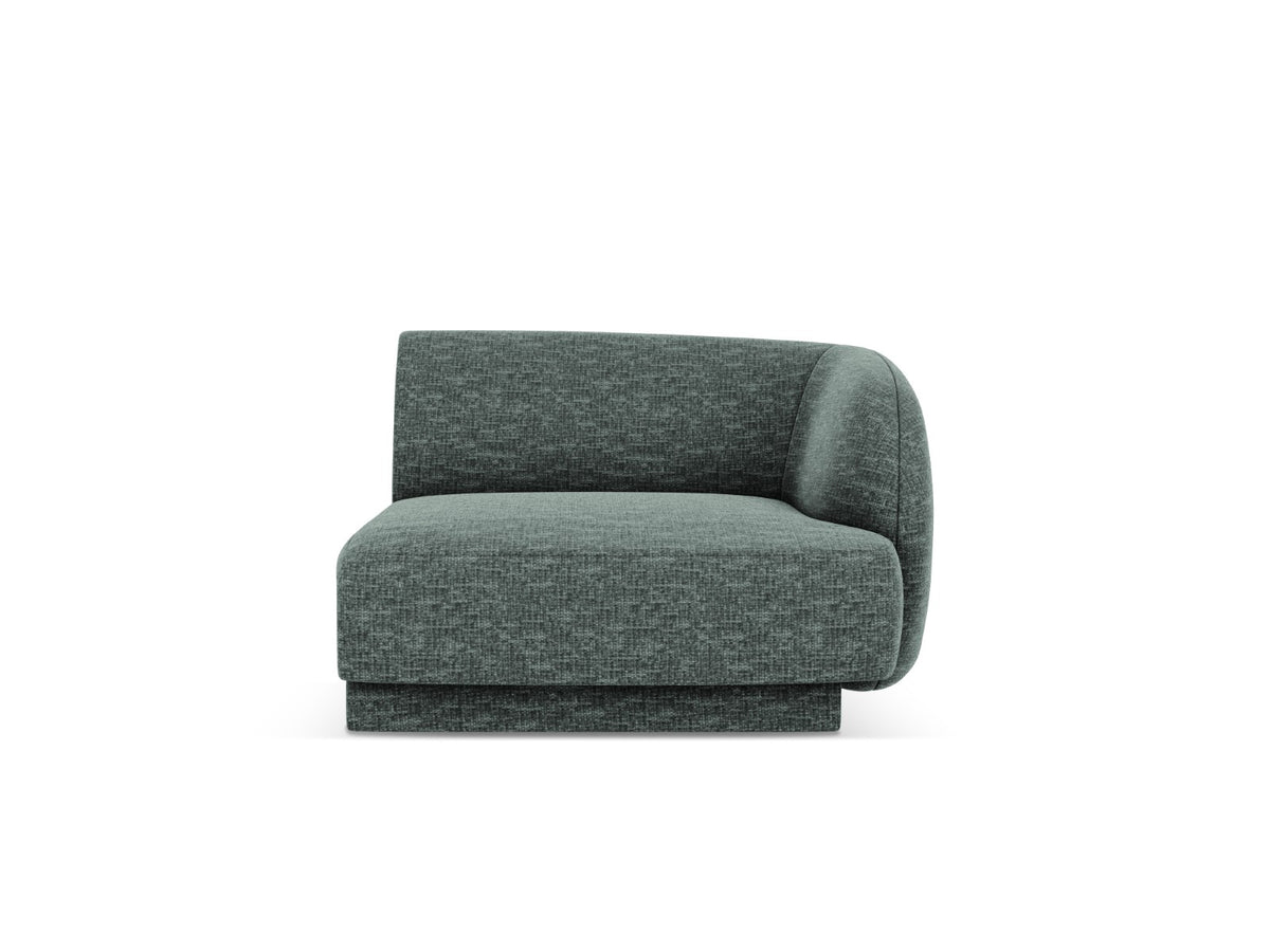 Micadoni rechter module Miley chenille olie - 90x90x70cm