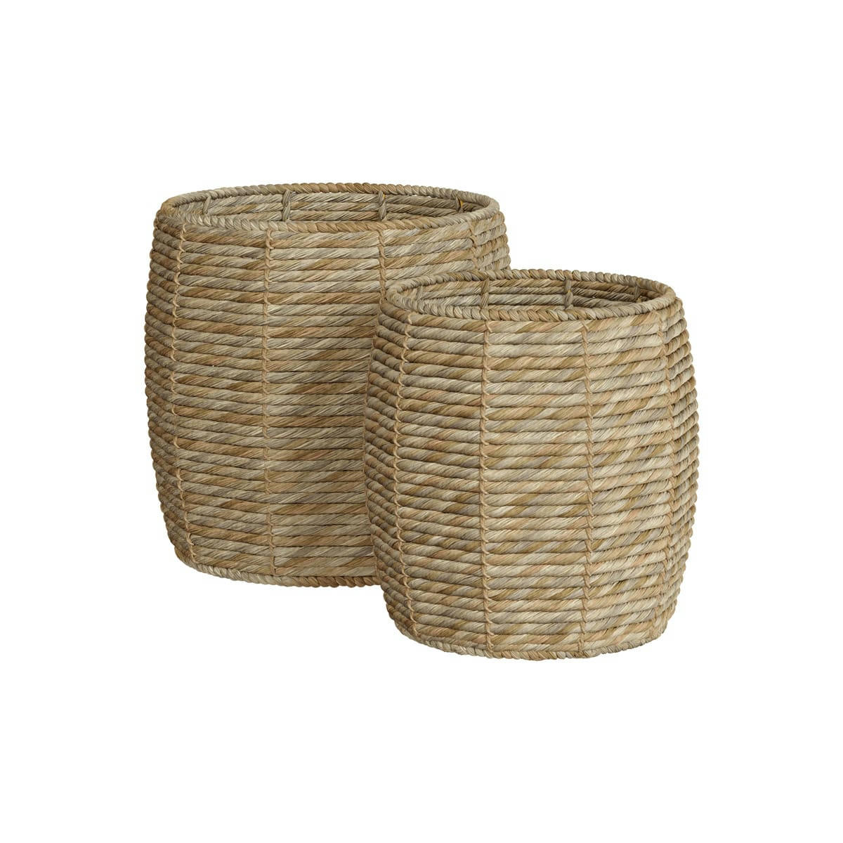 EZRA - Set de 2 paniers en fibre naturelle