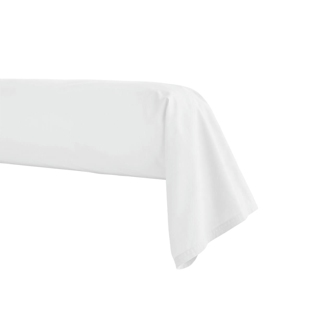 PREMIÈRE - Taie de traversin en percale de coton blanc 43x230