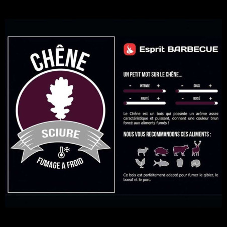 Sciure de fumage Chêne 15 kg - Esprit Barbecue