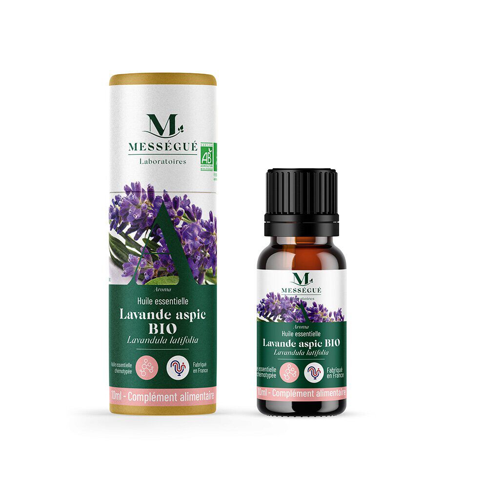 Huile essentielle lavande aspic bio Mességué 10ml