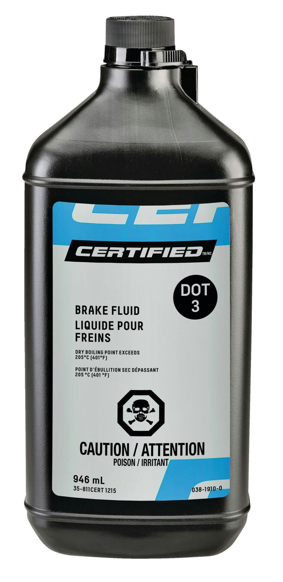 Certified DOT 3 Brake Fluid, More Options Available