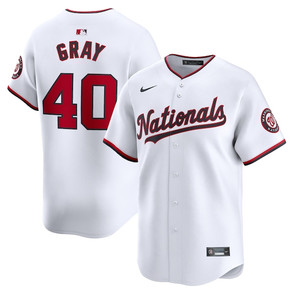 Josiah Gray Washington Nationals Nike Home Limited Player Jersey - White