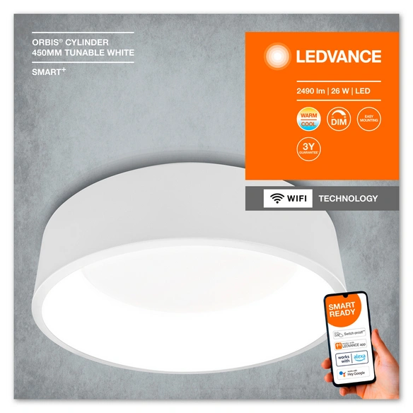LED-Leuchte »Cylinder«, 26 W, Einstellbares Weiß
