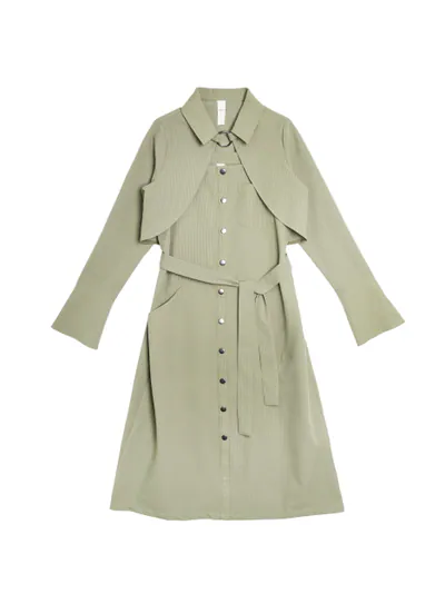 2 in 1 dress with metal ring - 25WRD229C